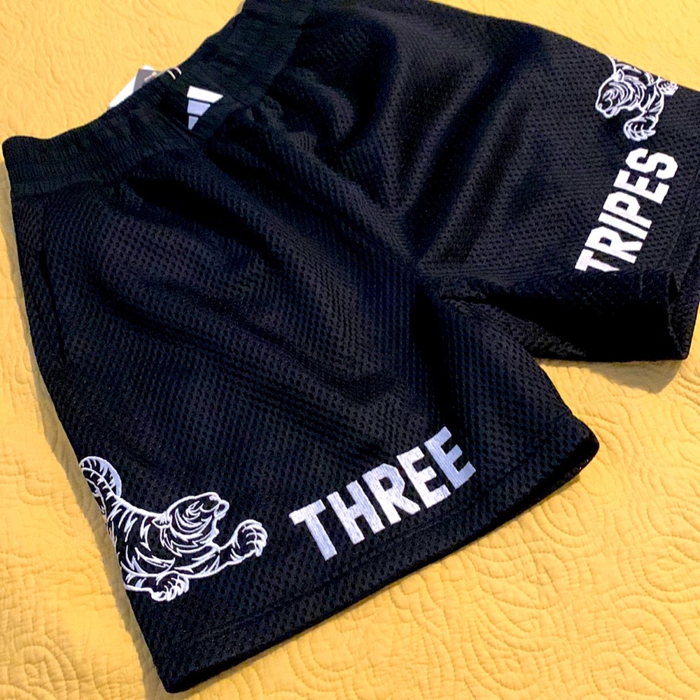 Adidas multi sport tiger three strips athletic shorts